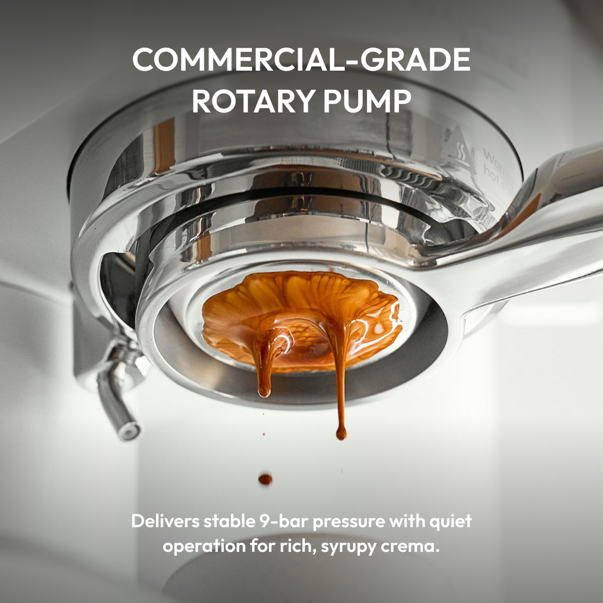 Meraki Espresso Machine — dual boiler with commercial rotary pump